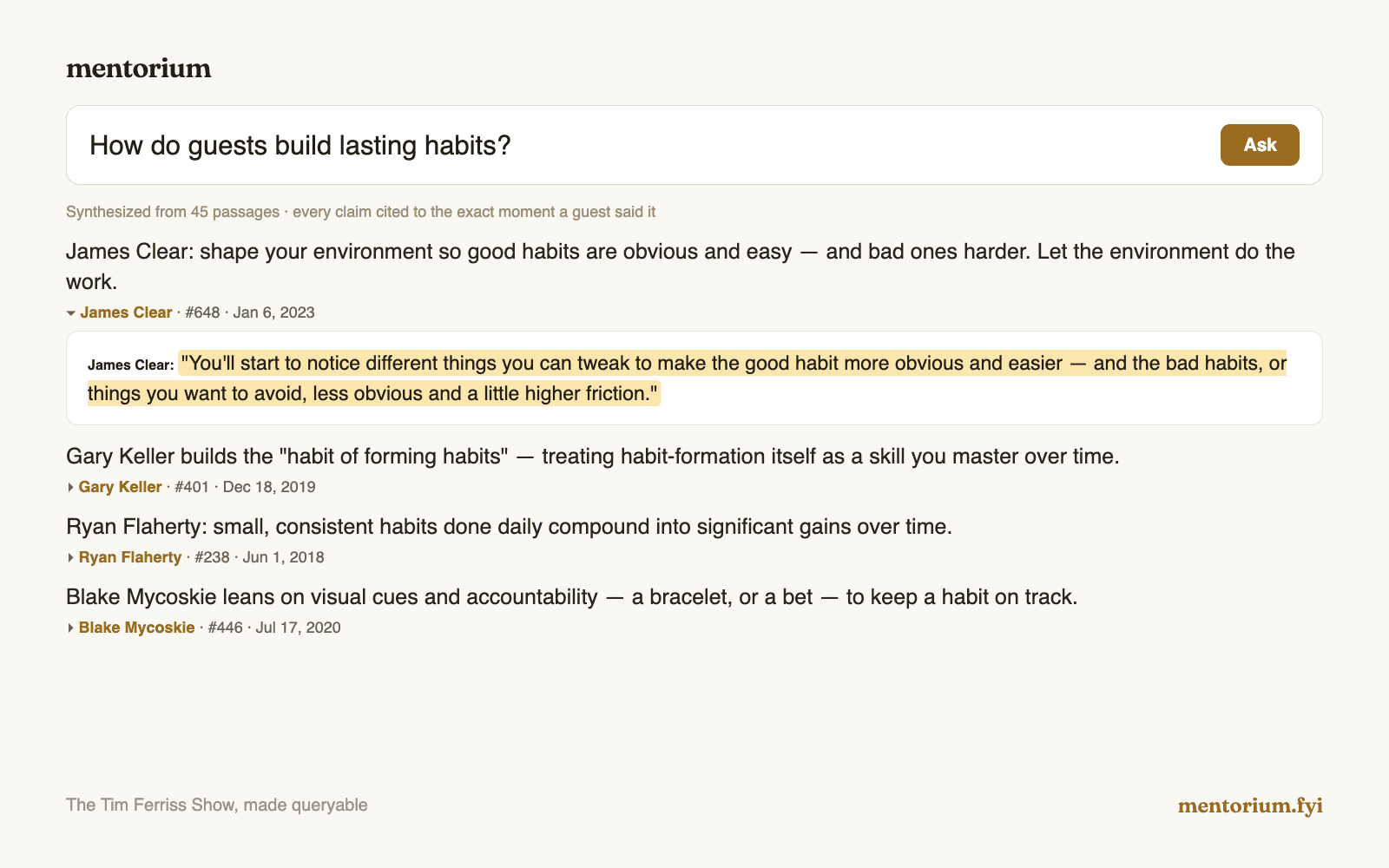 Mentorium product screenshot